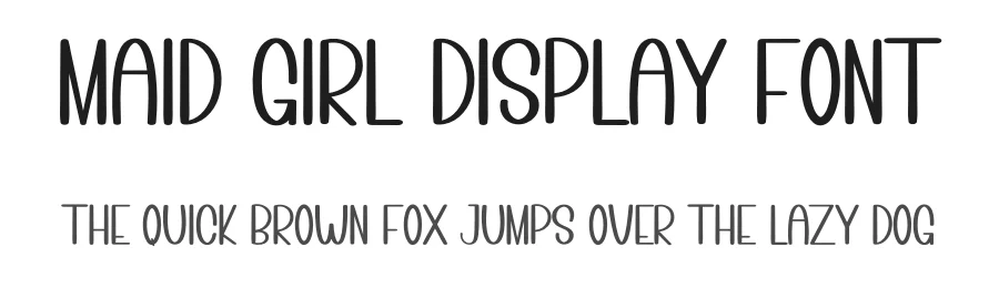 Maid Girl Display Font by inermediaSTUDIO — Display Font