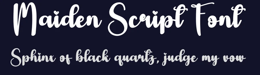Maiden Script Font by creativeletter — Script Handwritten Font — thumbnail 2
