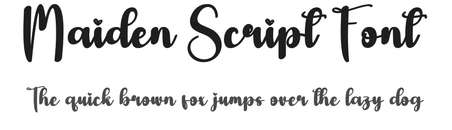 Maiden Script Font by creativeletter — Script Handwritten Font