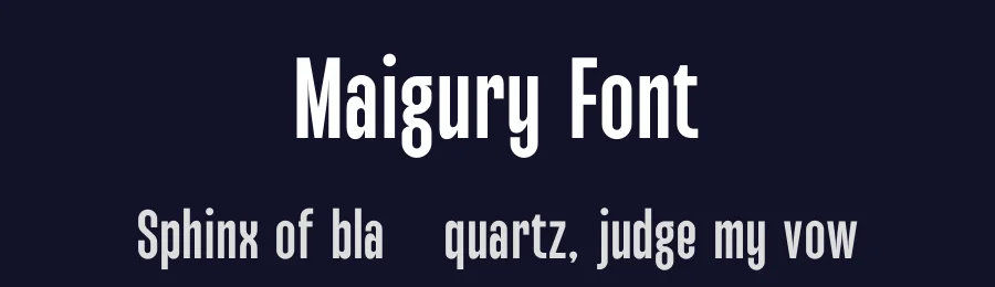 Maigury Font by Second Son Radiance — Sans Serif Font — thumbnail 2