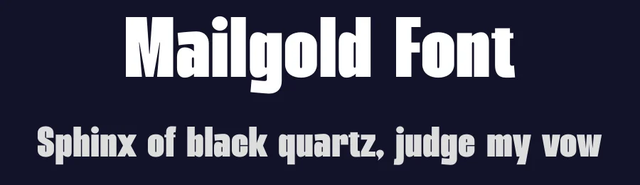 Mailgold Font by TypeLogue — Sans Serif Font — thumbnail 2