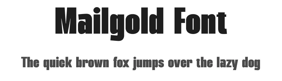 Mailgold Font by TypeLogue — Sans Serif Font