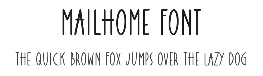 Mailhome Font by qwrtype — Script Handwritten Font