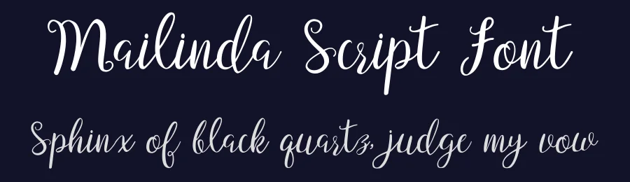 Mailinda Script Font by 1001fonts — Script Handwritten Font — thumbnail 2