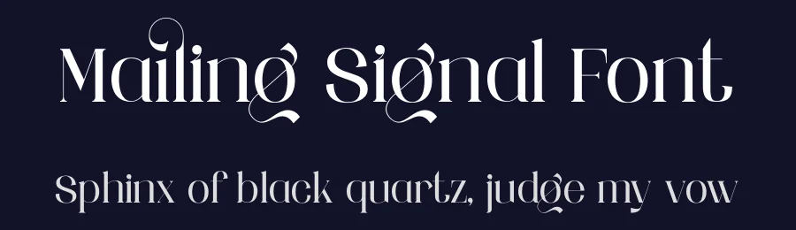 Mailing Signal Font by Rismatype — Display Font — thumbnail 2