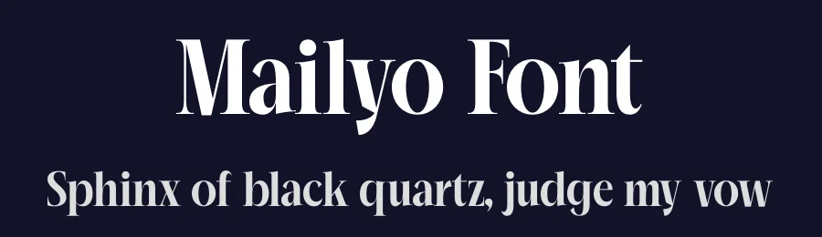 Mailyo Font by timelesstype.co — Display Font — thumbnail 2