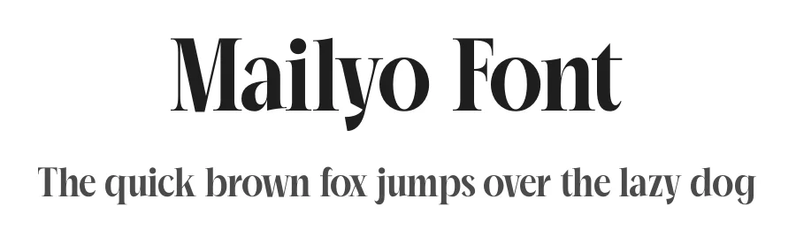 Mailyo Font by timelesstype.co — Display Font