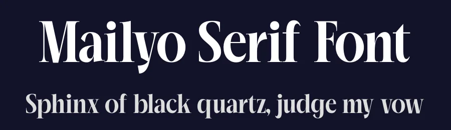 Mailyo Serif Font by timelesstype.co — Display Font — thumbnail 2