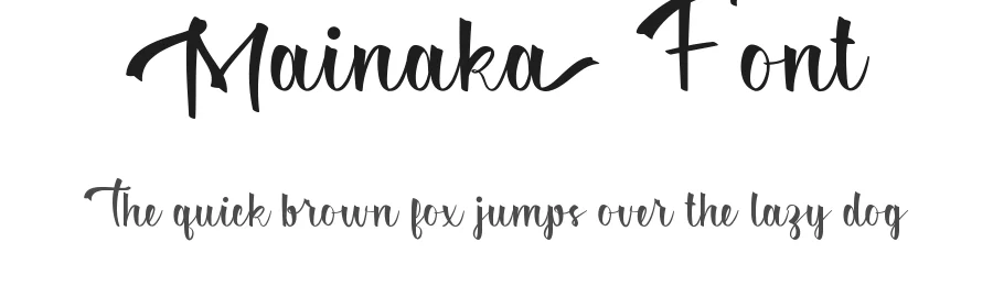 Mainaka Font by VinType — Script Handwritten Font