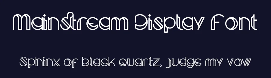 Mainstream Display Font by inDhika creative — Display Font — thumbnail 2