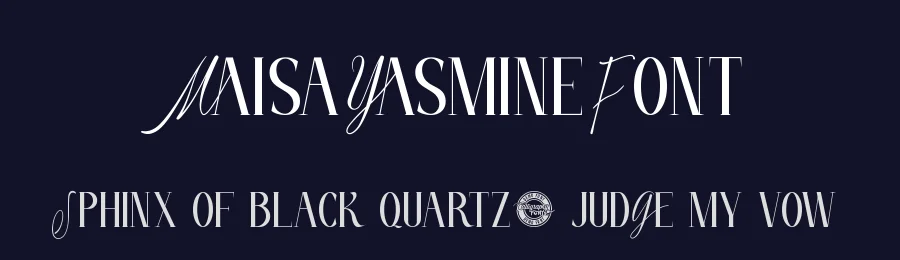 Maisa Yasmine Font by CalligraphyFonts.net — Display Font — thumbnail 2