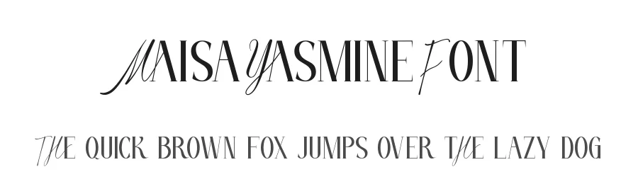 Maisa Yasmine Font by CalligraphyFonts.net — Display Font