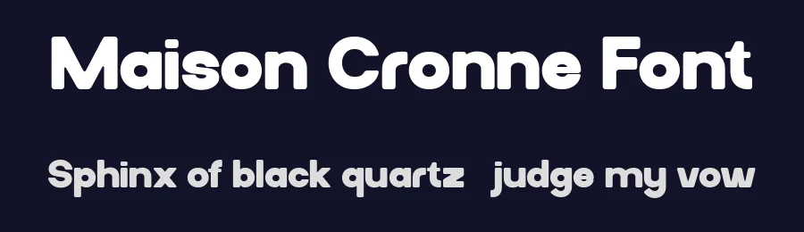 Maison Cronne Font by Flawless And Co — Sans Serif Font — thumbnail 2