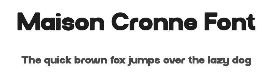 Maison Cronne Font by Flawless And Co — Sans Serif Font