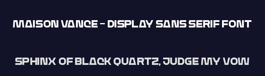 Maison Vance – Display Sans Serif Font by timelesstype.co — Display Font — thumbnail 2