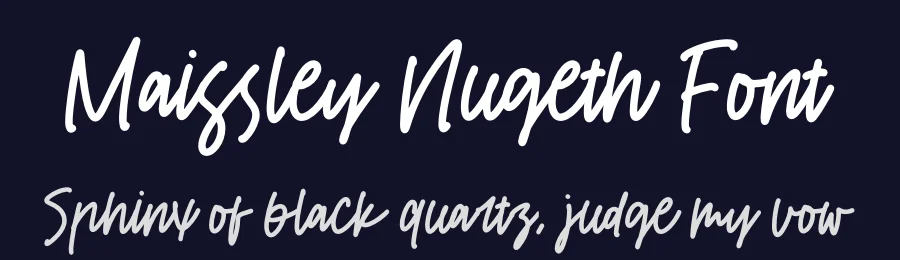 Maissley Nugeth Font by perspectype — Script Handwritten Font — thumbnail 2