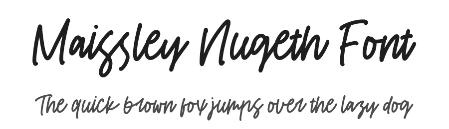 Maissley Nugeth Font by perspectype — Script Handwritten Font