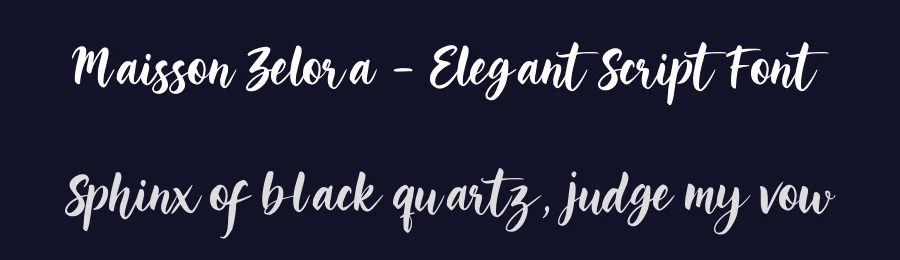 Maisson Zelora — Elegant Script Font by majelis art — Script Handwritten Font — thumbnail 2