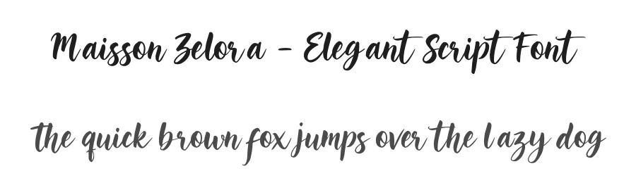 Maisson Zelora — Elegant Script Font by majelis art — Script Handwritten Font