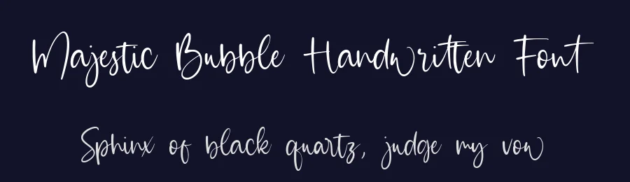 Majestic Bubble Handwritten Font by balpirick — Script Handwritten Font — thumbnail 2