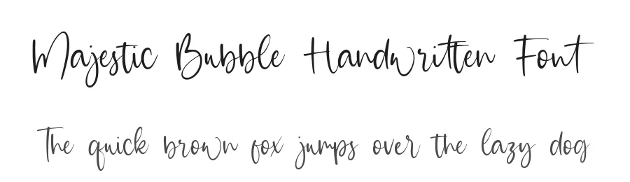 Majestic Bubble Handwritten Font by balpirick — Script Handwritten Font