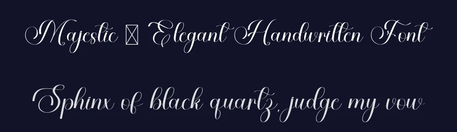 Majestic – Elegant Handwritten Font by freshtypeink — Script Handwritten Font — thumbnail 2