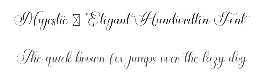 Majestic – Elegant Handwritten Font by freshtypeink — Script Handwritten Font
