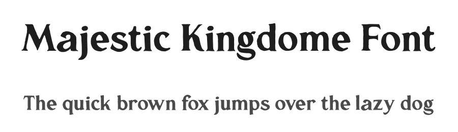 Majestic Kingdome Font by Storytype — Serif Font