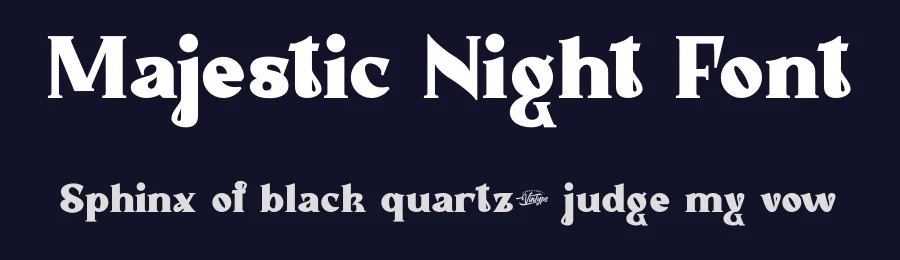 Majestic Night Font by VinType — Display Font — thumbnail 2