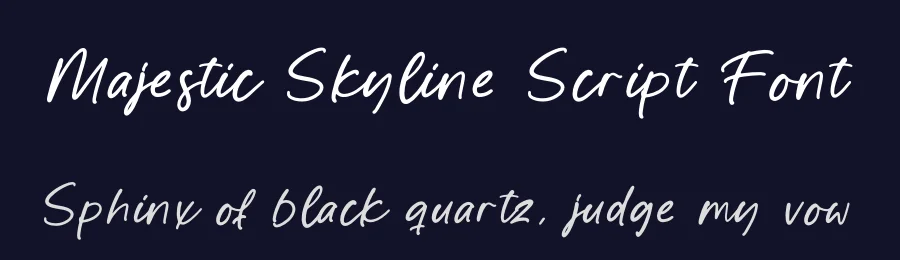 Majestic Skyline Script Font by Operatype.Co — Script Handwritten Font — thumbnail 2