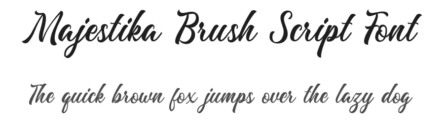 Majestika Brush Script Font by Letterhend — Script Handwritten Font