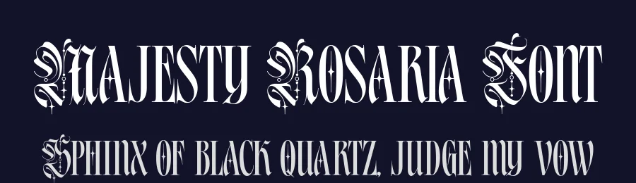 Majesty Rosaria Font by alit design — Blackletter Font — thumbnail 2
