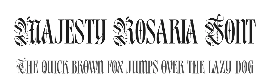 Majesty Rosaria Font by alit design — Blackletter Font