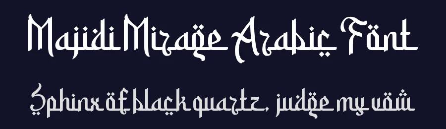 Majidi Mirage Arabic Font by PutraCetol Studio — Display Font — thumbnail 2