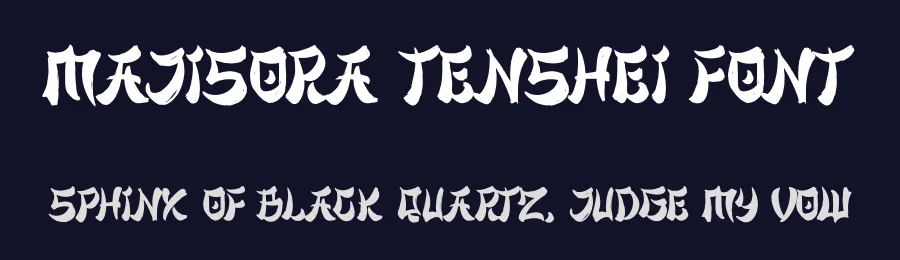 Majisora Tenshei Font by Ronny_STD — Display Font — thumbnail 2