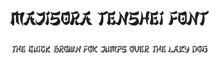 Majisora Tenshei Font by Ronny_STD — Display Font