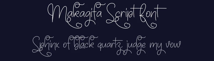 Makagifa Script Font by creativeletter — Script Handwritten Font — thumbnail 2