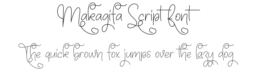 Makagifa Script Font by creativeletter — Script Handwritten Font