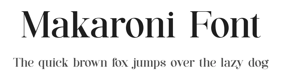 Makaroni Font by TypeLogue — Serif Font