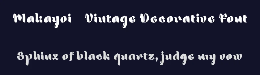 Makayoi – Vintage Decorative Font by Type Class Heroes — Decorative Font — thumbnail 2