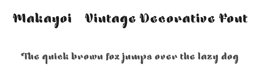 Makayoi – Vintage Decorative Font by Type Class Heroes — Decorative Font
