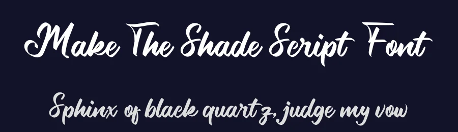 Make The Shade Script Font by Erik Studio — Script Handwritten Font — thumbnail 2
