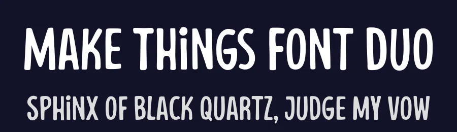 Make Things Font Duo by afkaristudio — Display Font — thumbnail 2