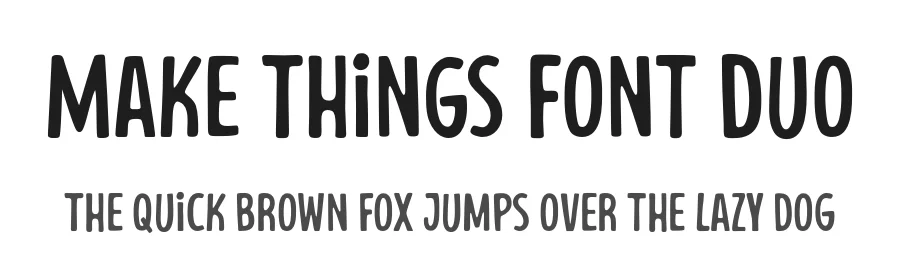Make Things Font Duo by afkaristudio — Display Font