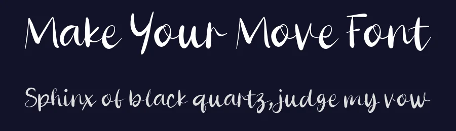 Make Your Move Font by vaiminit — Script Handwritten Font — thumbnail 2