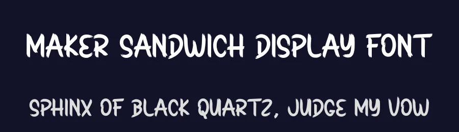 Maker Sandwich Display Font by creativeletter — Script Handwritten Font — thumbnail 2