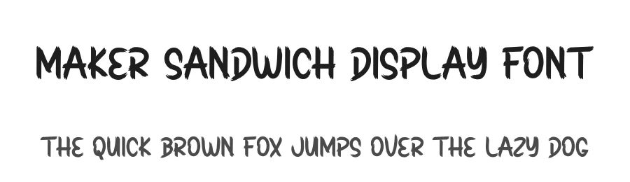 Maker Sandwich Display Font by creativeletter — Script Handwritten Font