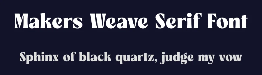 Makers Weave Serif Font by timelesstype.co — Serif Font — thumbnail 2