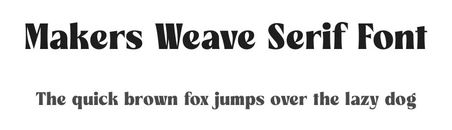 Makers Weave Serif Font by timelesstype.co — Serif Font