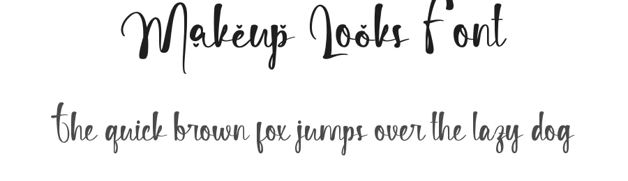 Makeup Looks Font by VinType — Script Handwritten Font